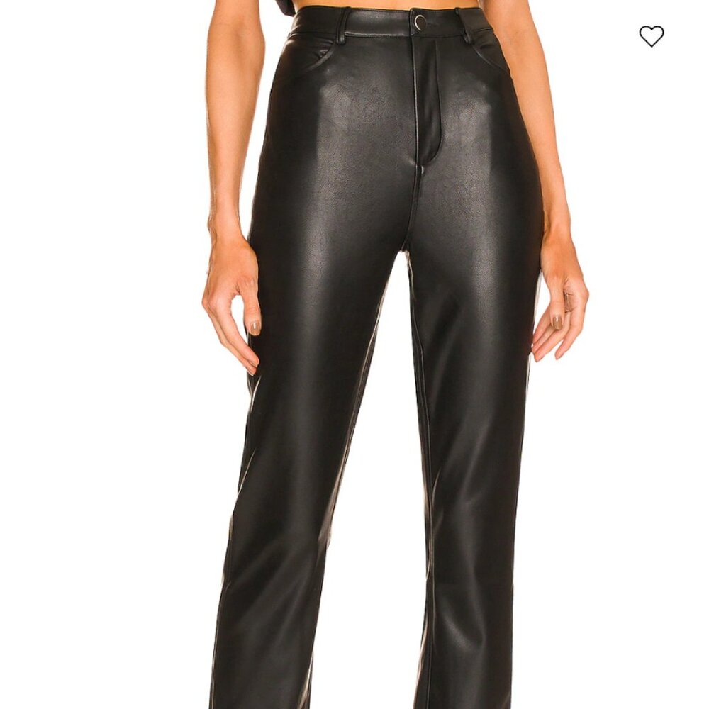 NBD Black Medium Leather Pants